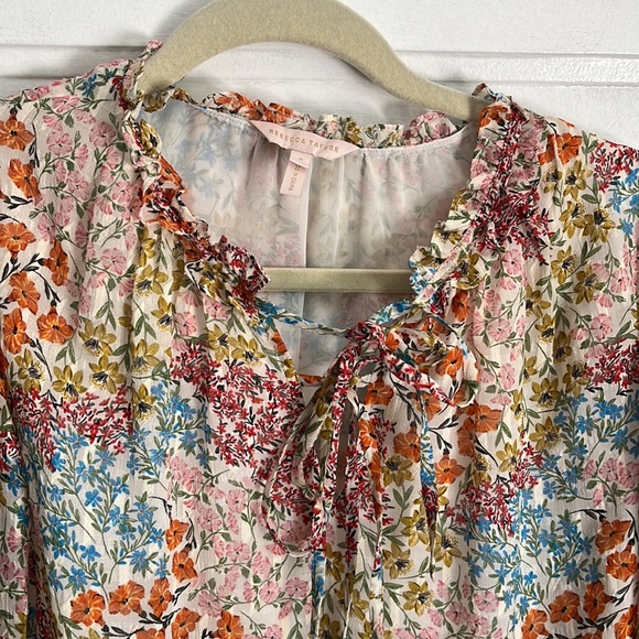 Rebecca Taylor Long Sleeve Ava Top - Picture 8 of 12